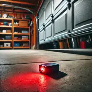 garage door sensor blinking red