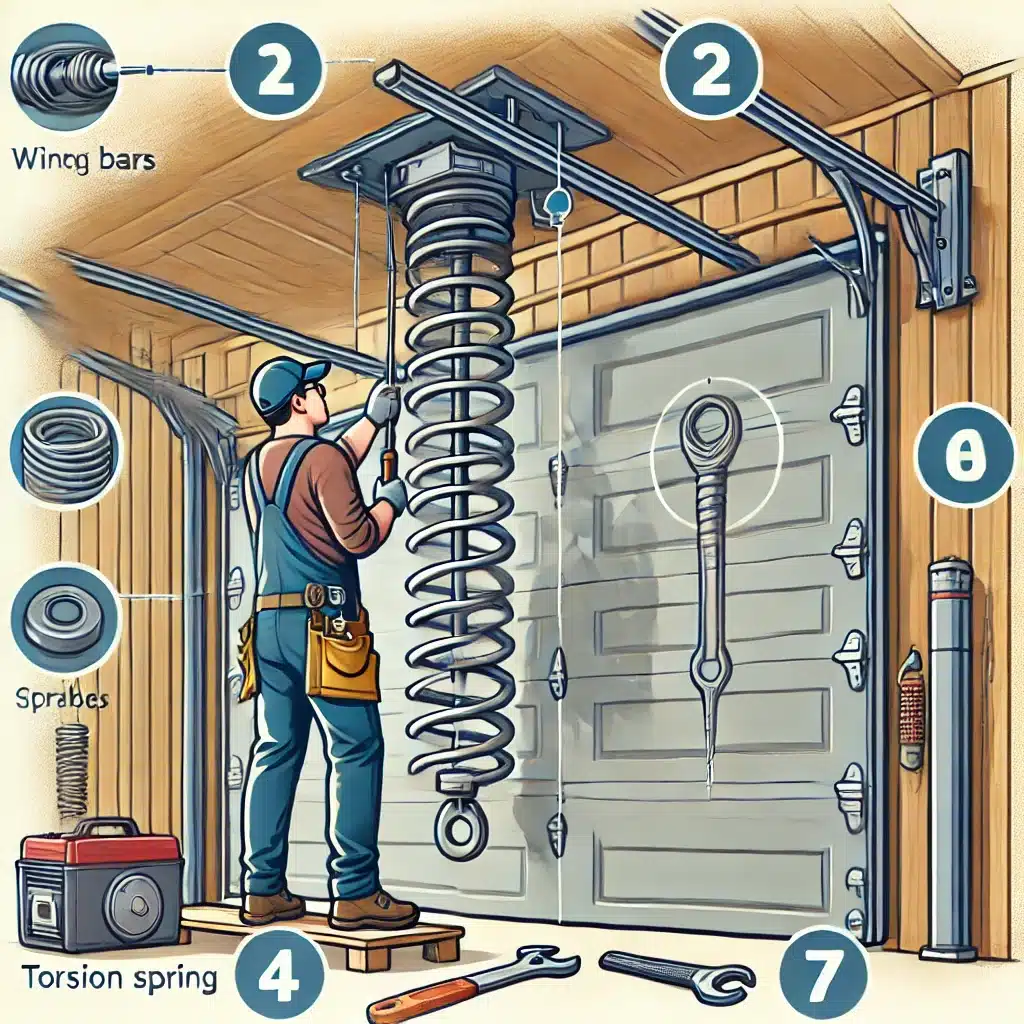 how to replace garage door spring